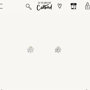 Catbird Diamond Pinprick Stud (Pair)